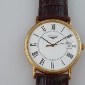 Herrenarmbanduhr Longines - Schweiz um 2000, La Grande Classique, Modell-Nr. L4.636.2, Doublé-Gehäu