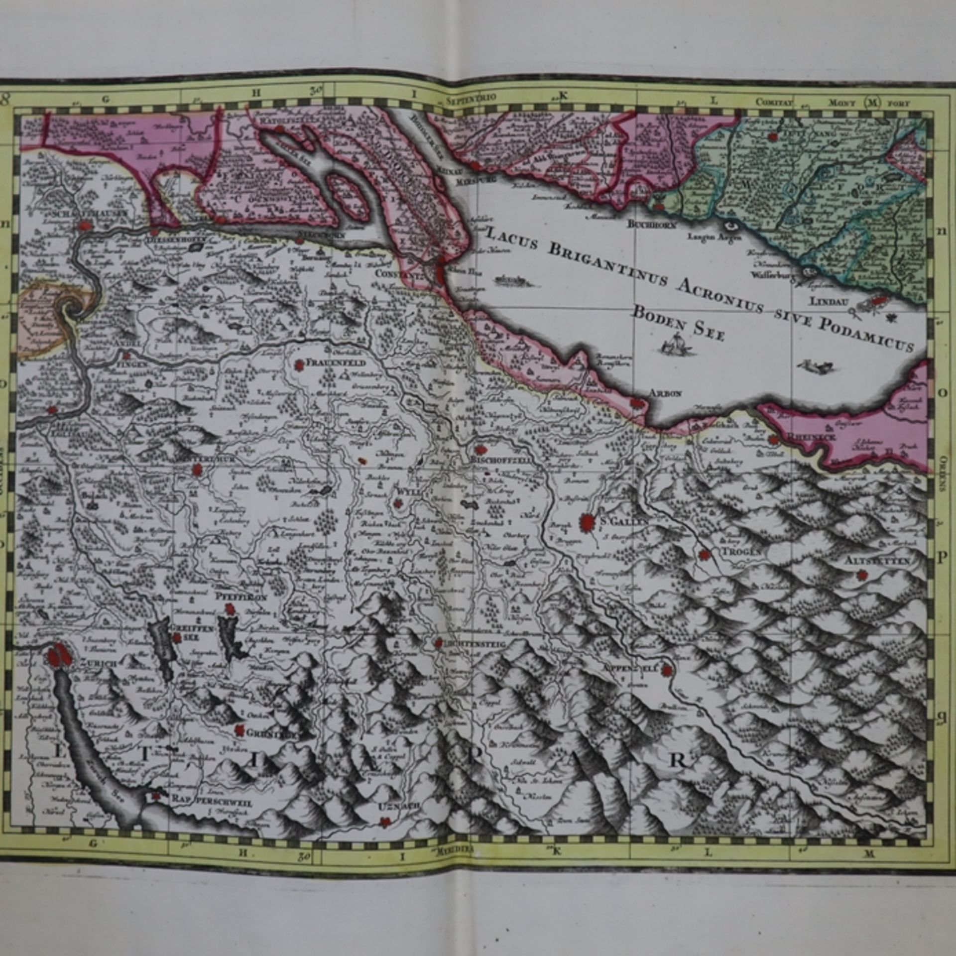 Seutter, Matthäus (Augsburg 1678-1757 ebd.) - Historische Karte Baden-Württembergs "Suevia Universa - Bild 4 aus 4
