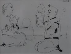 Picasso, Pablo (1881-1973) - Sans titre, Heliogravure aus Verve 1954, im Druck datiert "25.1.54", A