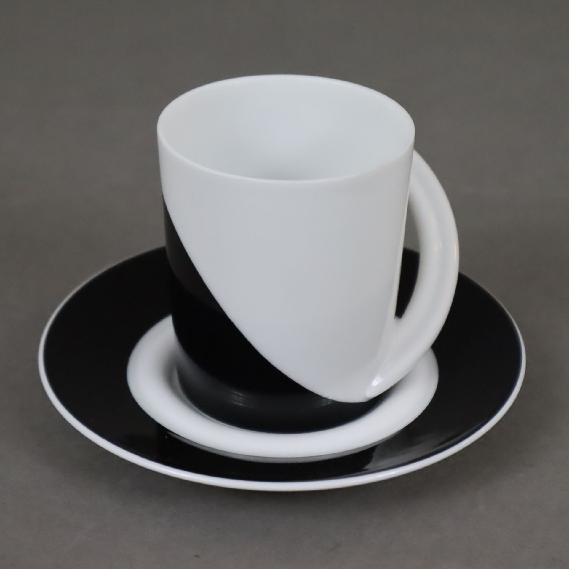 Fünf Espresso-Sammeltassen mit Untertassen - Rosenthal, Porzellan, Form "Cupola", unterschiedliche - Image 4 of 10