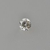 Natürlicher Diamant - lose, Brillantschliff, ca. 0,22 ct, Farbe: H, Reinheit: SI2