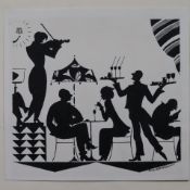 Claus, Martin (1892-1975) - Cafészene, Tuschezeichnung auf Papier, unten rechts handsigniert, auf U