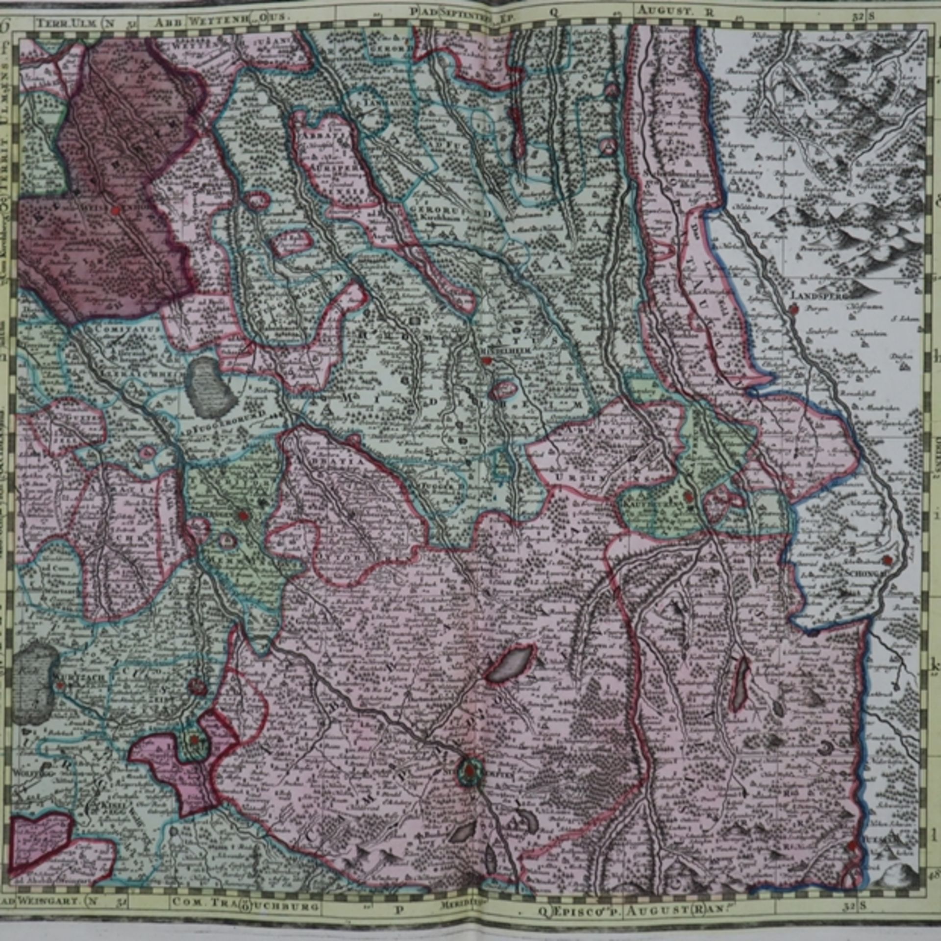 Seutter, Matthäus (Augsburg 1678-1757 ebd.) - Historische Karte Baden-Württembergs "Suevia Universa - Bild 3 aus 4