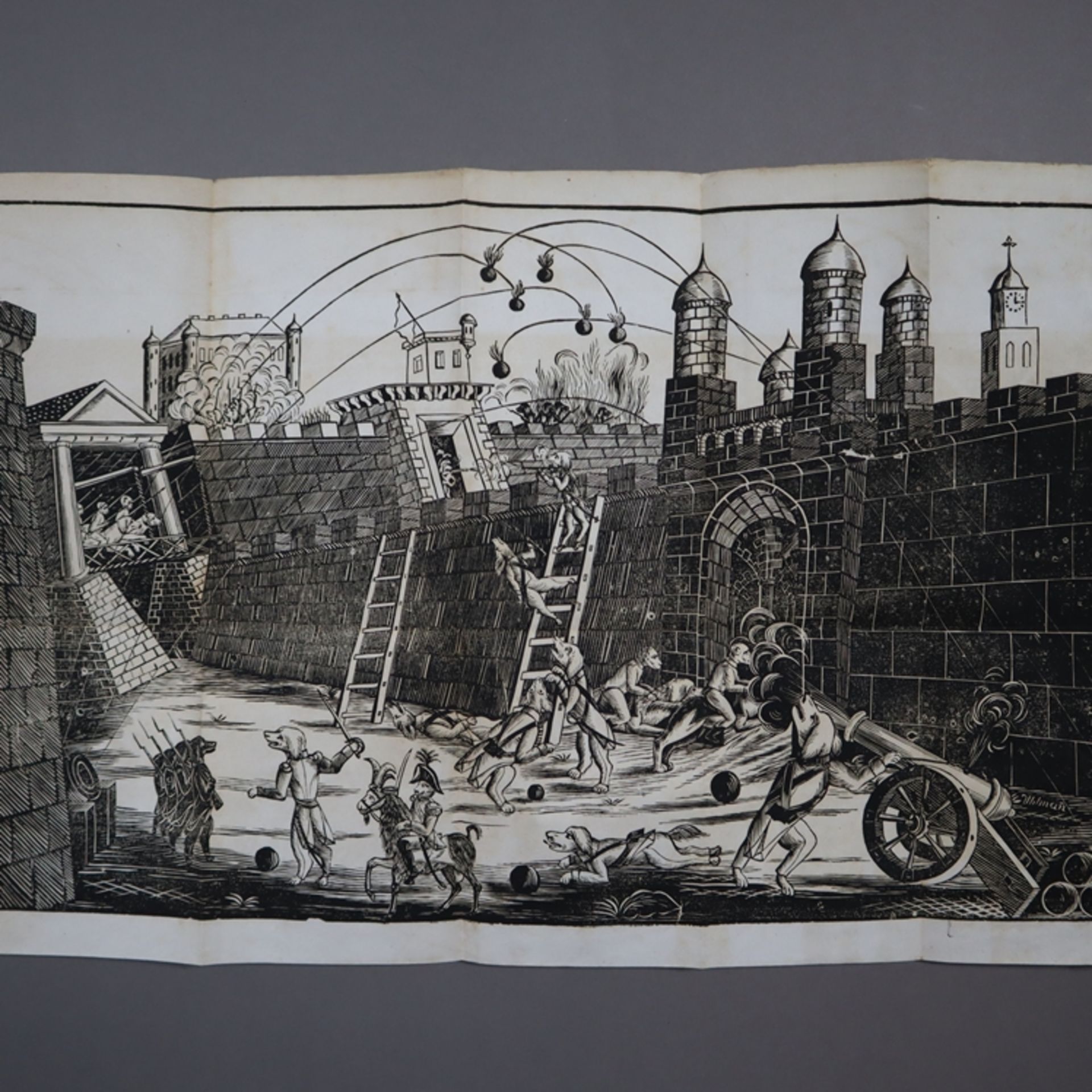 Uhlman - "Die Erstürmung der Festung Ratomirum", Programm des Affen-Theaters von Heinrich Schreiner - Bild 3 aus 10
