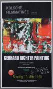 Richter, Gerhard (*1932) - Handsigniertes Plakat: Kölsche Filmmatinée. Gerhard Richter. Painting mi