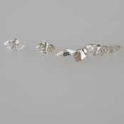 Konvolut natürliche Diamanten - 6 Stück, lose, zusammen ca. 0,73 ct, Farbe: G, Reinheit: SI bis P1