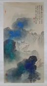 Chinesisches Rollbild - gesiegelt Zhang Daqian (1899 Neijiang - 1983 Taipeh) - „Splashed-color“-Geb