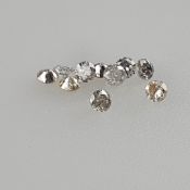 Konvolut natürliche Diamanten - 14 Stück, lose, zusammen ca. 0,97 ct, Farbe: H-I, Reinheit: SI bis 