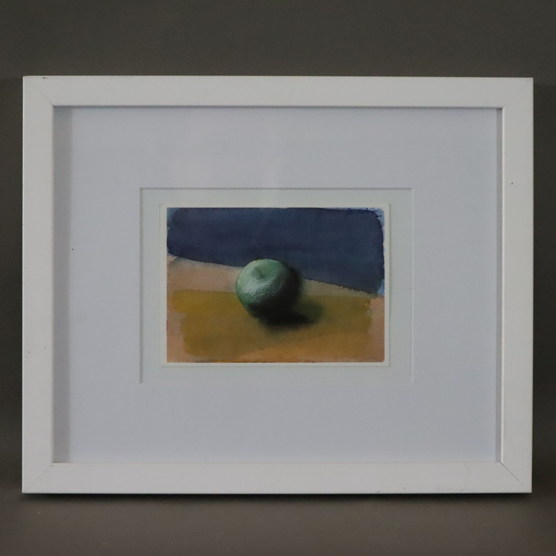 Richter, Gerhard (*1932) - "Apfel", Kunstpostkarte nach einer Zeichnung von 1987, oben rechts hands - Bild 3 aus 3
