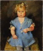 Posch, Alexander (1890 Schönberg - 1950 Darmstadt) - Bildnis eines Kleinkinds mit blonden Haaren un