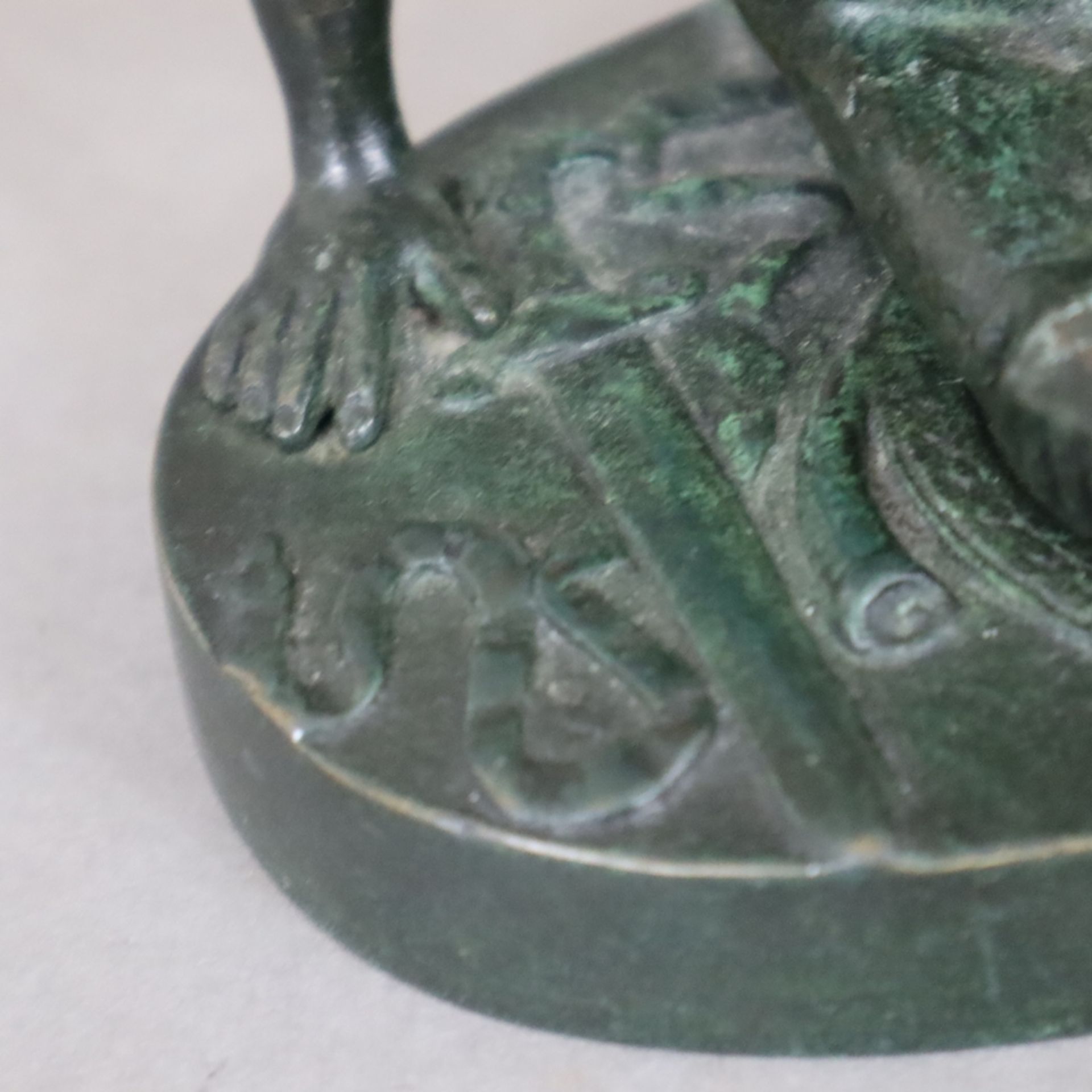 "Sterbender Gallier" - Bronze, dunkel patiniert, nach antikem Vorbild (Marmorstatue in den Kapitoli - Image 3 of 8