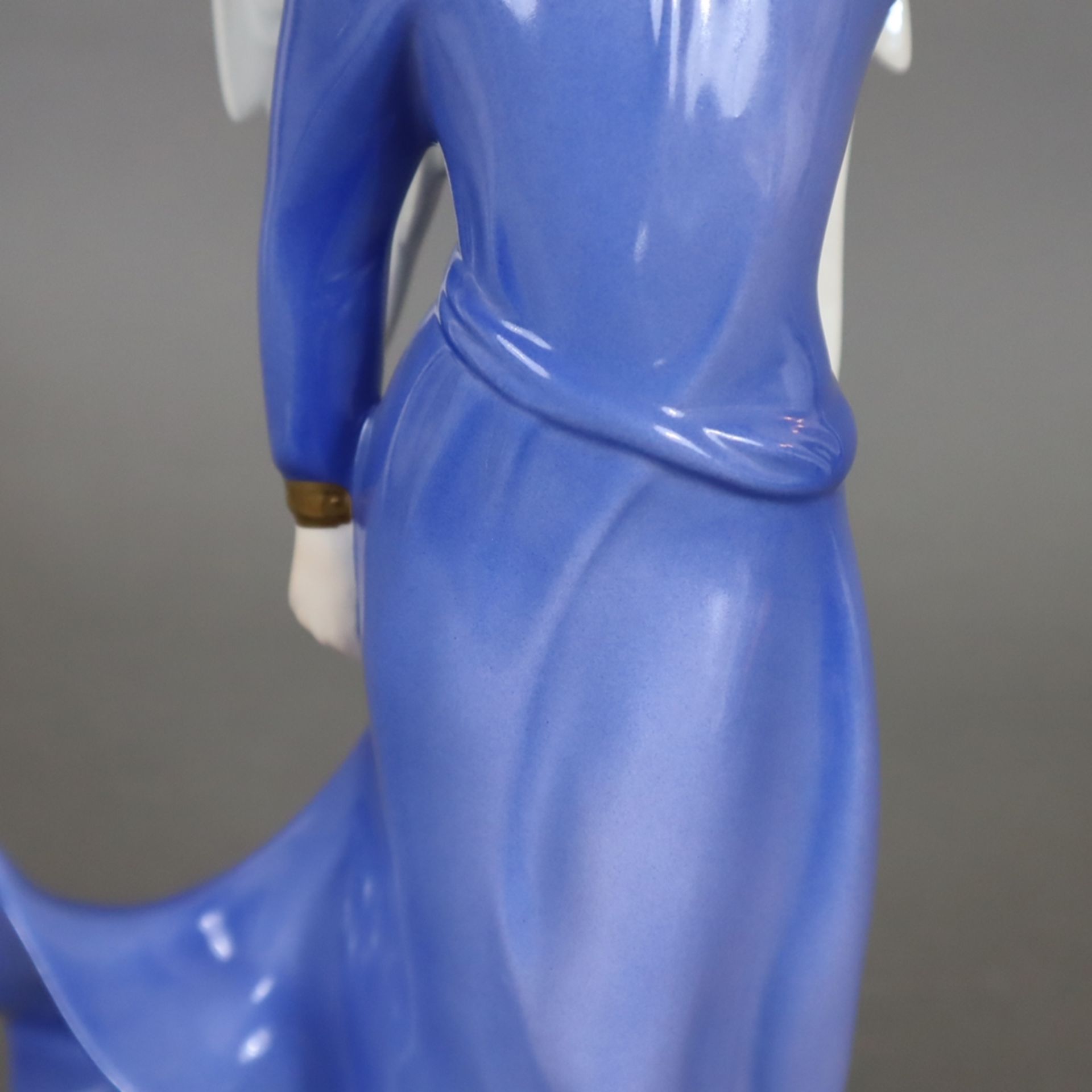 Figur "Engel" - Goebel, Keramik, polychrom bemalt, gepresste Modellnr. 41 152 30, Boden mit Manufak - Image 5 of 7
