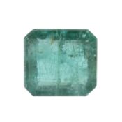 Loser Smaragd - Smaragd-Schliff, grün, 3,44ct., Maße 8.89-8.21x5.35mm, Wertgutachten AIG Mailand, N