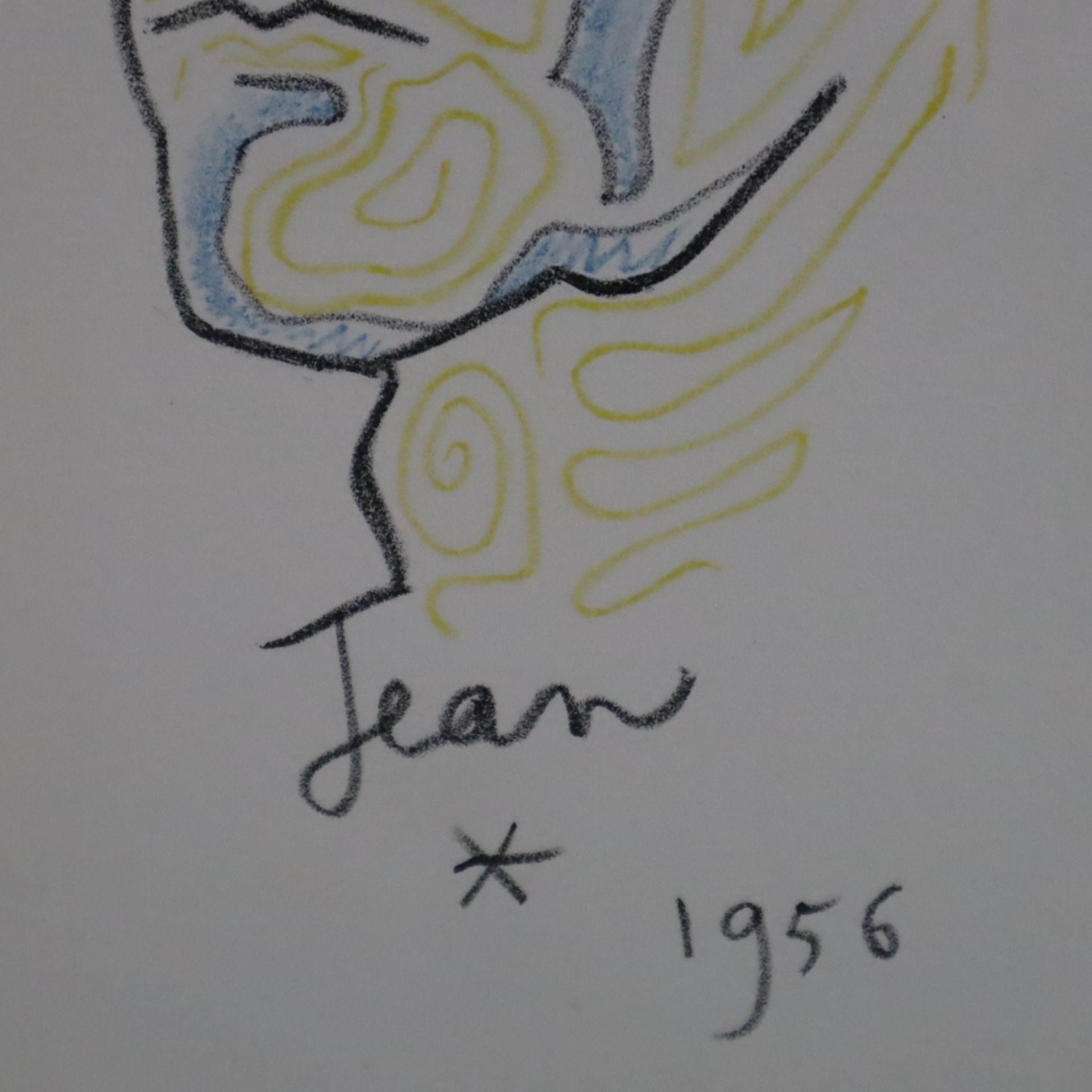 Cocteau, Jean (1889-1963 Frankreich) - "Esquisses pour la Chapelle", Farblithografie aus der Mappe - Image 3 of 4