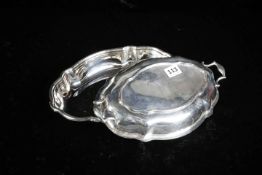 SILVER VEGETABLE DISH WITH LID. VERY WELL HALLMARKED. EXCELLENT CONDITION. APPROX 1.250KG.