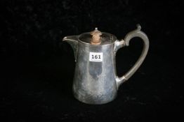 SILVER COFFE POT/JUG. LONDON 1957. 1KG. 7' TALL.