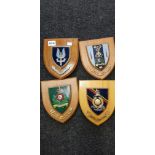 SET OF 4 MILITARY PLAQUES