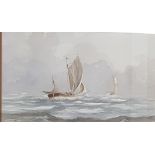 R WITCHARD - WATERCOLOUR - MARITIME SCENE