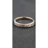 WHITE GOLD & DIAMOND ETERNITY RING (TESTED TO 14 CARAT)