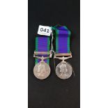 NORTHERN IRELAND SERVICE MEDAL - 24763388 TPR J J TEAGUE 5 INNIS DG. ITS REPLICA IS ALSO INCLUDED