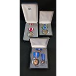 3 X US ARMY CASED MEDALS