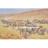 SIGNED PETER ARCHER PRINT - 'THE CONVOY' -SAS