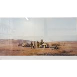 LIMITED EDITION PRINT 467/850 - DAVID SHEPHERD - SERVING IN THE DESERT 1942