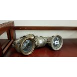 PAIR OF OLD CARBINE BICYCLE LIGHTS