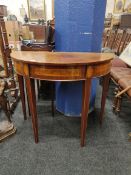 ANTIQUE DEMI LUNE TABLE