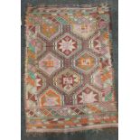 ANTIQUE MIDDLE EASTERN RUG/KILN 140CMX99CM