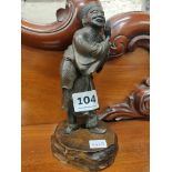 BRONZE ORIENTAL FIGURE A/F