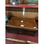 VICTORIAN ROSEWOOD WRITING SLOPE