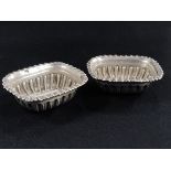 PAIR OF ANTIQUE SILVER SALTS