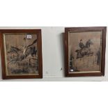 PAIR OF VICTORIAN HUNTING PRINTS