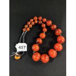 SET OF AMBER BEADS