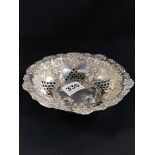 SILVER BON BON DISH - BIRMINGHAM 1899/1900 DEAKIN AND FRANCIS LTD 105g