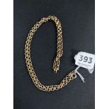 9CT GOLD BELCHER CHAIN CIRCA 24.5G