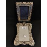 2 SILVER PHOTO FRAMES