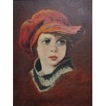 W BALMER - OIL ON CANVAS - THE KID 1925 - 16.5'X12'