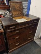 ANTIQUE GENTLEMANS DRESSING TABLE/DRAWERS