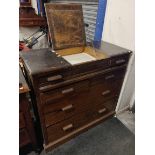 ANTIQUE GENTLEMANS DRESSING TABLE/DRAWERS