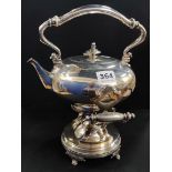 SILVER TIFFANY & CO SPIRIT KETTLE CIRCA LATE 19TH CENTURY 1652g