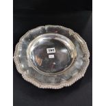 SOLID SILVER PLATE LONDON 1819/20 10' DIAMETER 645g
