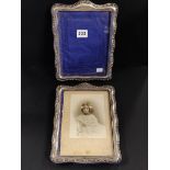 PAIR OF ANTIQUE SILVER PHOTO FRAMES