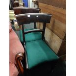 PAIR OF ANTIQUE DINING CHAIRS
