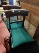 PAIR OF ANTIQUE DINING CHAIRS