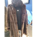 ANTIQUE FUR COAT & HAT