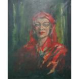 VAN HENGELAAR - OIL ON CANVAS - BETTY MAY LONDON 1936 - 26'X21'