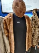 ANTIQUE FUR COAT & HAT