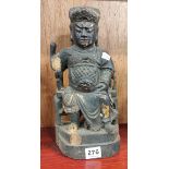 CARVED ANTIQUE WOODEN FIGURE - 12'